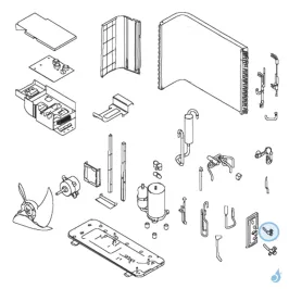 Vanne 2 Voies 3/8 Liquide pour unité extérieure Atlantic Fujitsu Réf. 891043 2