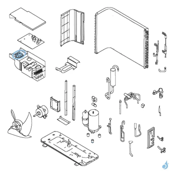 Sécurité Compresseur pour unité extérieure Atlantic Fujitsu AOY12/18/24LMAKL Réf. 891306