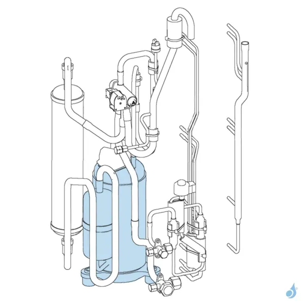 Compresseur pour unité extérieure Atlantic Fujitsu Réf. 897261