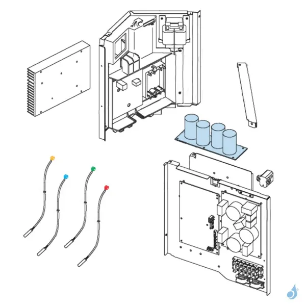 Platine Condensateur pour unité extérieure Atlantic Fujitsu AOYG30/36LNAWL Réf. 897316