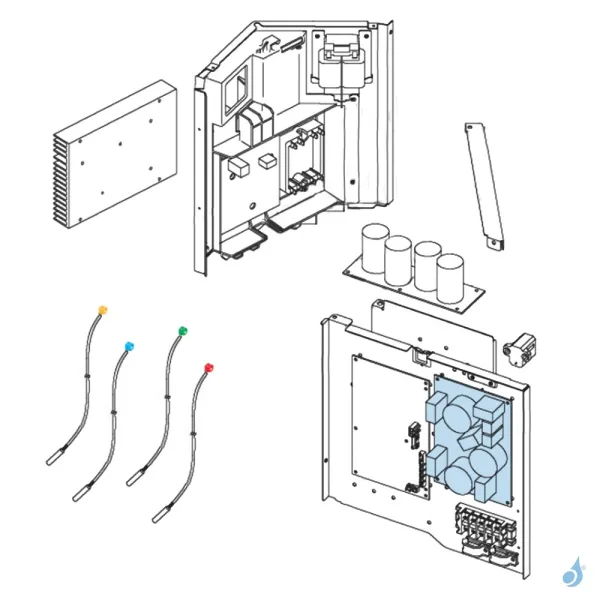 Platine Alimentation pour unité extérieure Atlantic Fujitsu AOYG30/36LNAWL Réf. 897311