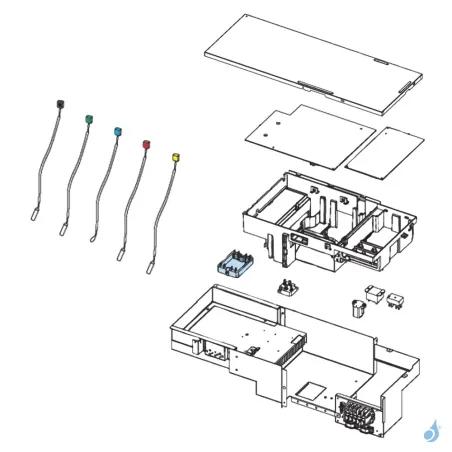 Platine Filtre Actif pour unité extérieure Atlantic Fujitsu Réf. 897317