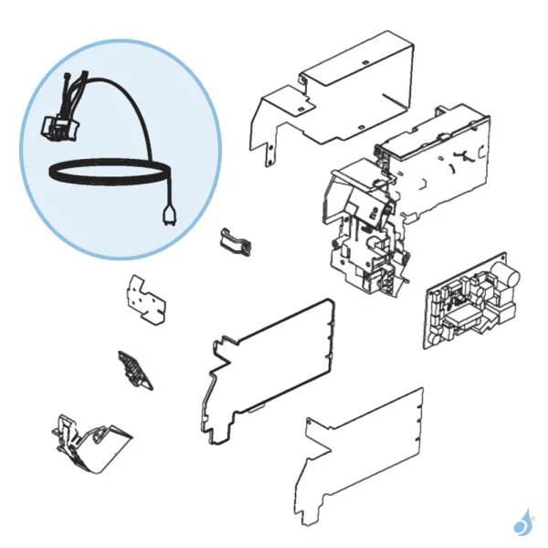 Bornier pour climatisation murale Atlantic Fujitsu ASYA07/09/12LGC Réf. 898285