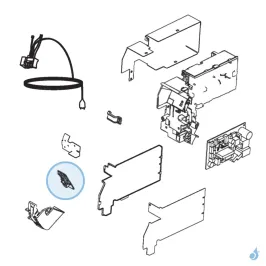 Platine IR pour climatisation murale Atlantic Fujitsu LGC LKC LBCM Réf. 898160 2