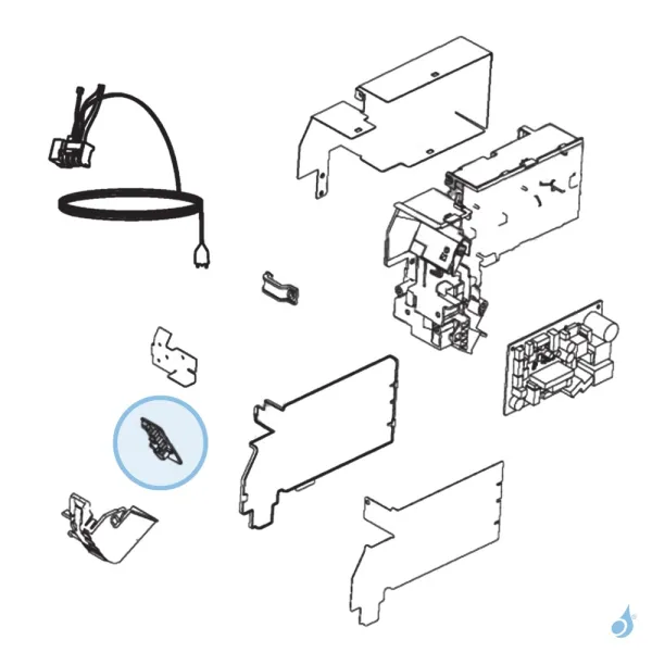 Platine IR pour climatisation murale Atlantic Fujitsu LGC LKC LBCM Réf. 898160