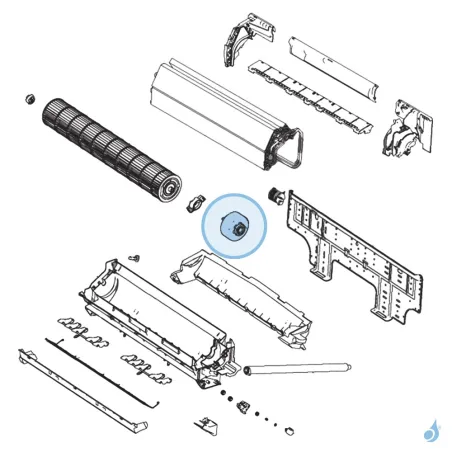 Moteur Ventilation pour climatisation murale Atlantic Fujitsu LGC LKC LBCM Réf. 898162