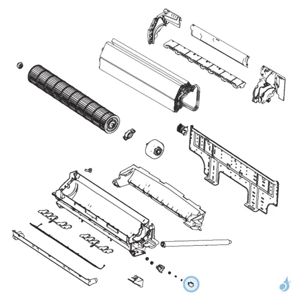 Moteur Volet pour climatisation murale Atlantic Fujitsu LGC LKC LBCM Réf. 898252