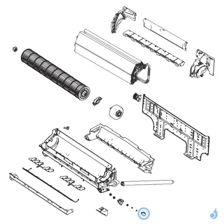 Moteur Volet pour climatisation murale Atlantic Fujitsu LGC LKC LBCM Réf. 898252