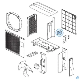 Bobine d'arrêt pour unité extérieure Atlantic Fujitsu AOYR07/09/12LGC Réf. 898187 2