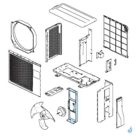 Support Moteur pour unité extérieure Atlantic Fujitsu AOYR07/09/12LGC Réf. 898185