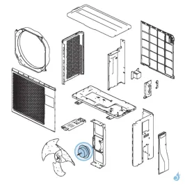 Moteur Ventilation pour unité extérieure Atlantic Fujitsu AOYR07/09LGC Réf. 898448 2