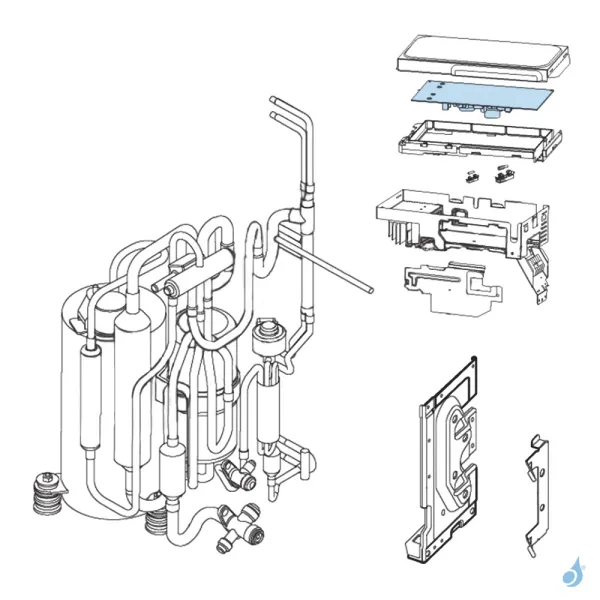 Platine Inverter pour unité extérieure Atlantic Fujitsu AOYR14LGC Réf. 898258