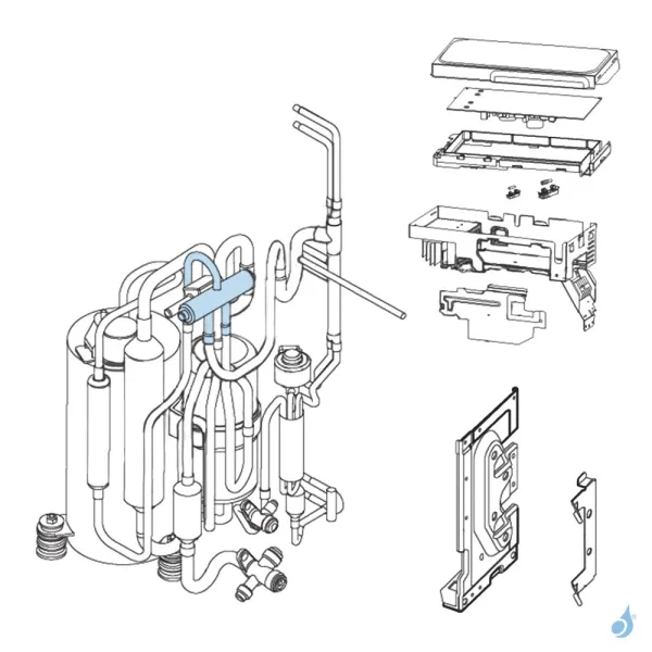 Vanne 4 Voies pour unité extérieure Atlantic Fujitsu Réf. 890872