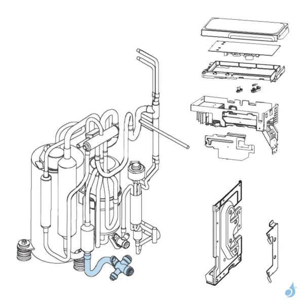 Vanne 3 Voies 1/2 Gaz pour unité extérieure Atlantic Fujitsu Réf. 898244