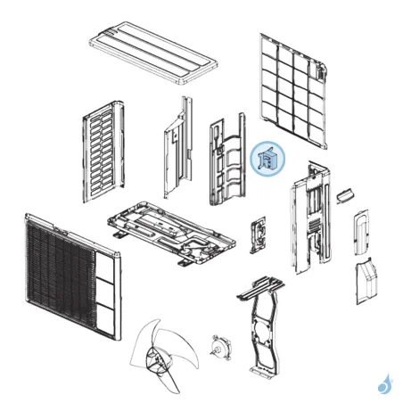 Bobine d'arrêt pour unité extérieure Atlantic Fujitsu AOYR09LKC Réf. 898449