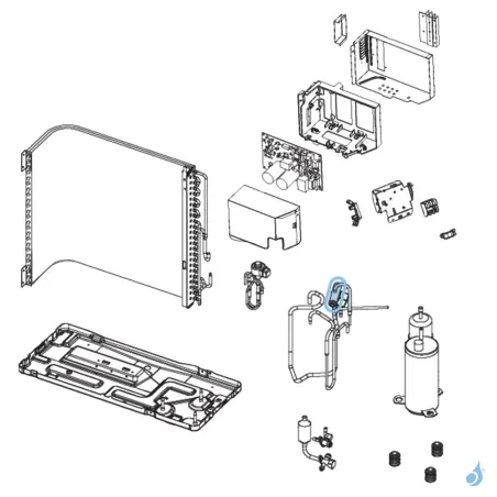 Vanne 4 Voies pour unité extérieure Atlantic Fujitsu AOYR09/12LKC Réf. 898451