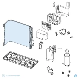 Condenseur pour unité extérieure Atlantic Fujitsu AOYR12LKC Réf. 898456