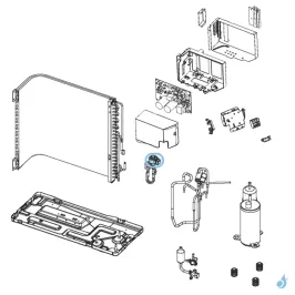 Bobine Détendeur pour unité extérieure Atlantic Fujitsu AOYR12LKC Réf. 898458 2