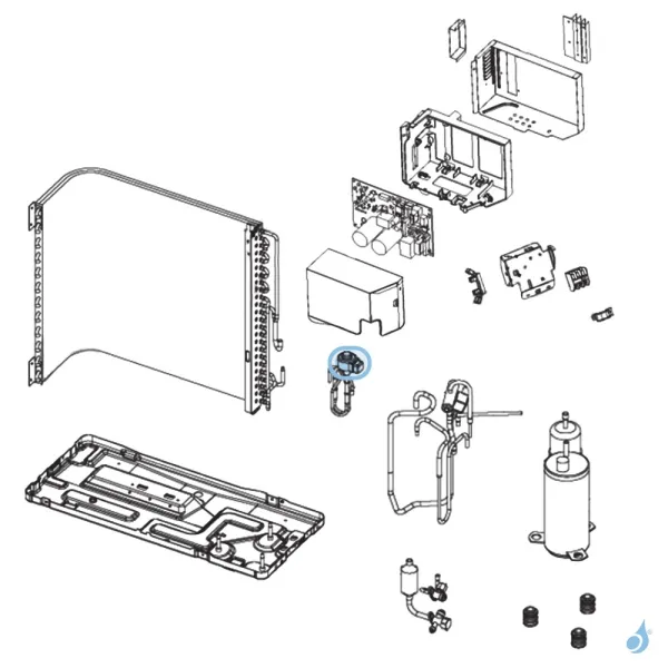 Bobine Détendeur pour unité extérieure Atlantic Fujitsu AOYR12LKC Réf. 898458