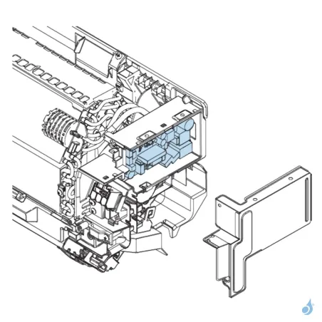 Platine Régulation pour climatisation murale Atlantic Fujitsu ASYG09LLCA Réf. 898854