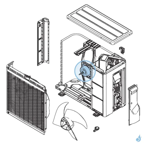 Moteur Ventilation pour unité extérieure Atlantic Fujitsu AOYG09/12LLC Réf. 898868