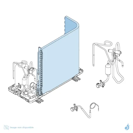 Condenseur pour unité extérieure Atlantic Fujitsu AOYG09LLC Réf. 898875