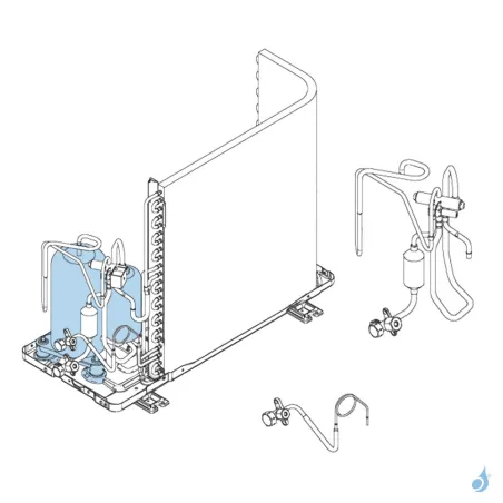 Compresseur pour unité extérieure Atlantic Fujitsu AOYG09/12LLC Réf. 898876