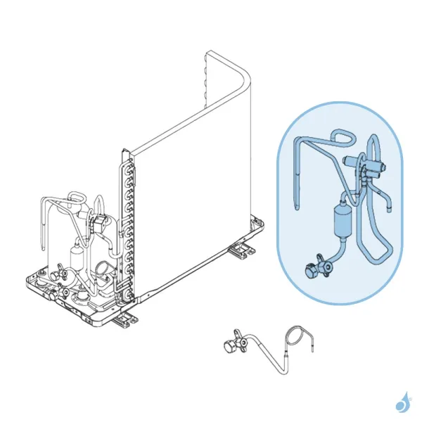 Vanne 4 Voies pour unité extérieure Atlantic Fujitsu AOYG09LLC Réf. 898878