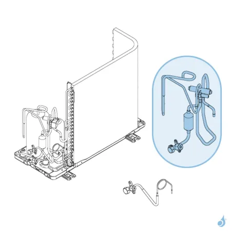 Vanne 4 Voies pour unité extérieure Atlantic Fujitsu AOYG09LLC Réf. 898878