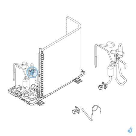Bobine Vanne 4 Voies pour unité extérieure Atlantic Fujitsu AOYG09LLC Réf. 898877