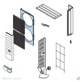 Façade Avant pour unité extérieure Atlantic Fujitsu Réf. 892663