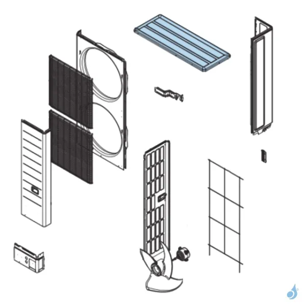 Toit pour unité extérieure Atlantic Fujitsu Réf. 894529