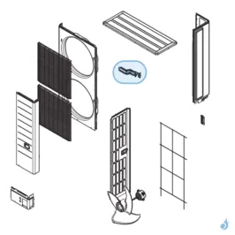 Façade Liaisons Arrière pour unité extérieure Atlantic Fujitsu Réf. 894531 2