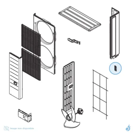 Support Thermo pour unité extérieure Atlantic Fujitsu Réf. 896319