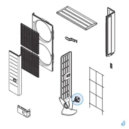 Moteur Ventilation pour unité extérieure Atlantic Fujitsu Réf. 894534 2