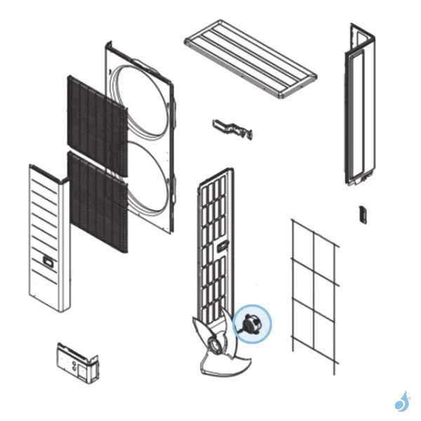 Moteur Ventilation pour unité extérieure Atlantic Fujitsu Réf. 894534