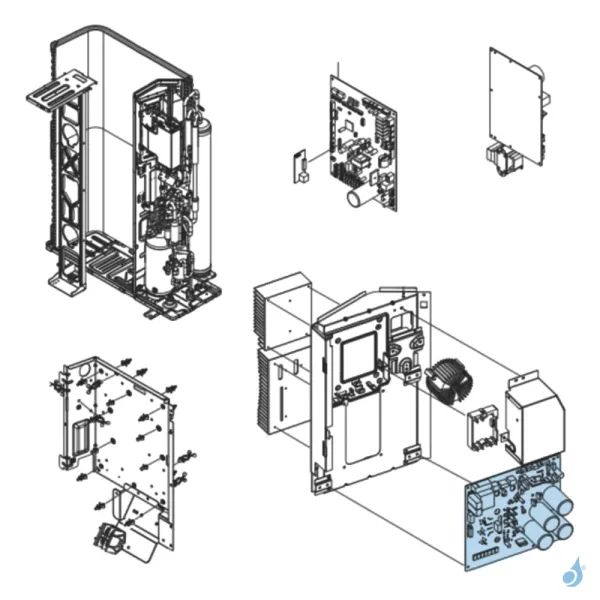 Platine Inverter pour unité extérieure Atlantic Fujitsu Réf. 894860