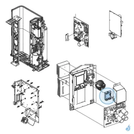 Platine Filtre Actif pour unité extérieure Atlantic Fujitsu Réf. 894541 2