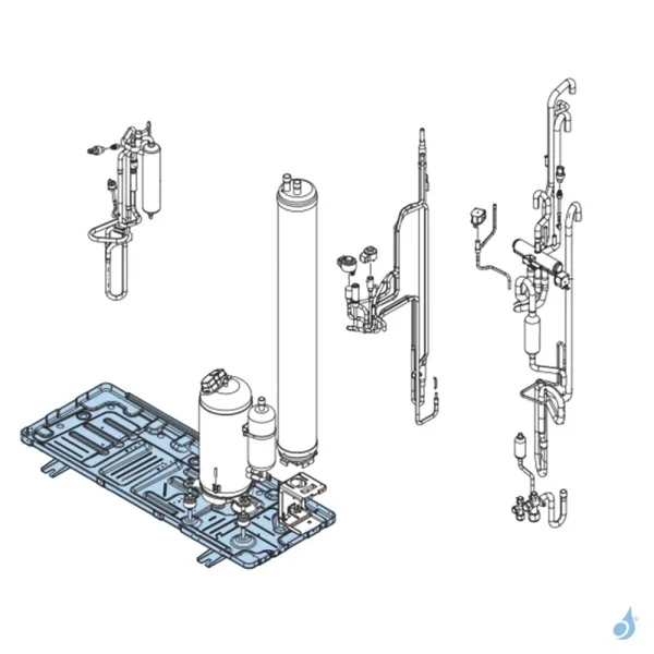 Base pour unité extérieure Atlantic Fujitsu Réf. 892659