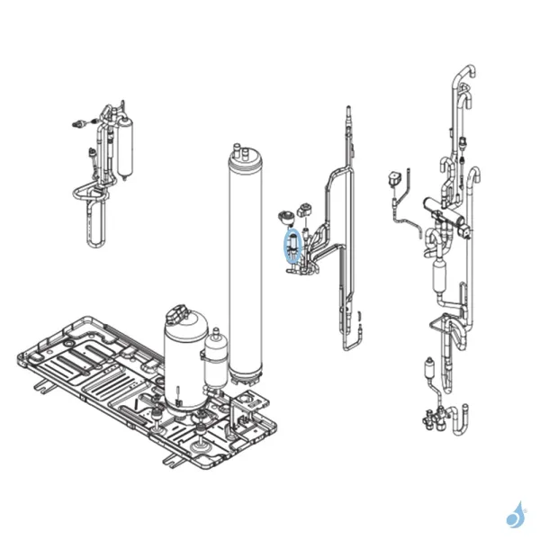 Détendeur (EEV1) pour unité extérieure Atlantic Fujitsu Réf. 894547