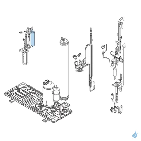 Séparateur d'huile pour unité extérieure Atlantic Fujitsu Réf. 894550