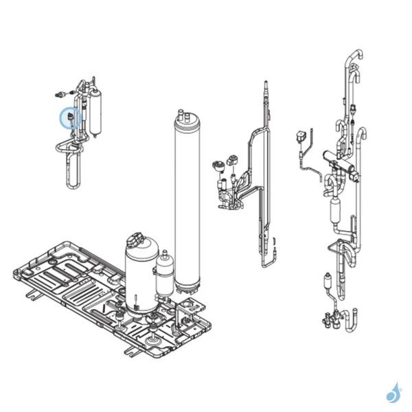 Pressostat pour unité extérieure Atlantic Fujitsu Réf. 895498