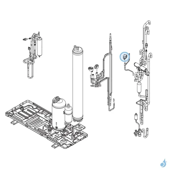 Bobine Électrovanne pour unité extérieure Atlantic Fujitsu Réf. 894554