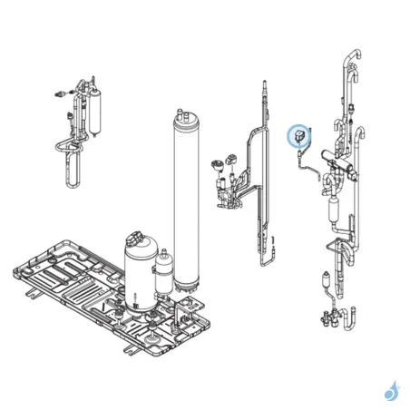 Bobine Électrovanne pour unité extérieure Atlantic Fujitsu Réf. 894554