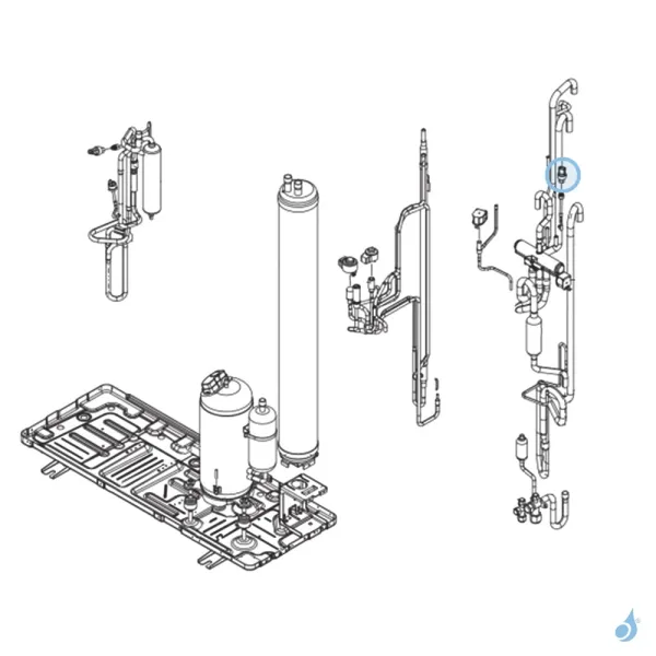Capteur de Pression BP pour unité extérieure Atlantic Fujitsu Réf. 894555