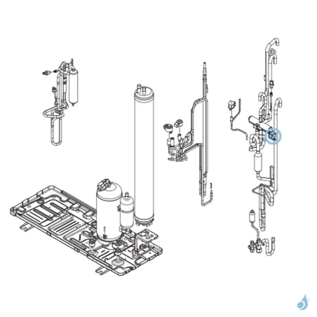 Bobine Vanne 4 Voies pour unité extérieure Atlantic Fujitsu Réf. 894557