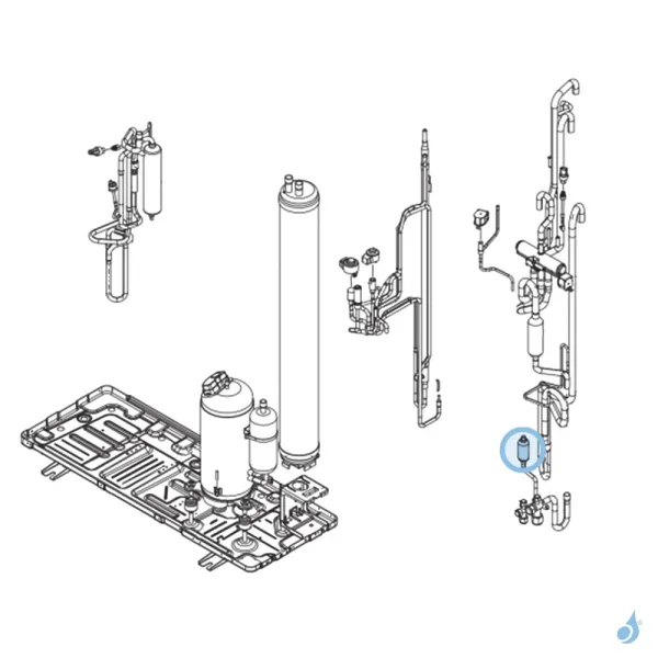Filtre Tamis pour unité extérieure Atlantic Fujitsu Réf. 891862