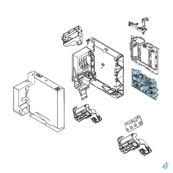 Platine Régulation pour climatisation Atlantic Fujitsu ASYG7KMCC Réf. 892509