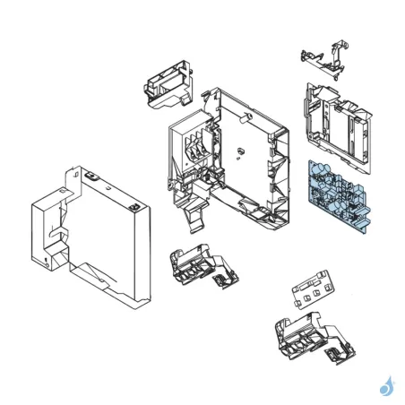 Platine Régulation pour climatisation Atlantic Fujitsu ASYG9KMCC Réf. 892510