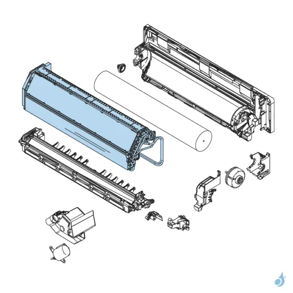 Évaporateur pour climatisation Atlantic Fujitsu ASYG14KMCC Réf. 892504